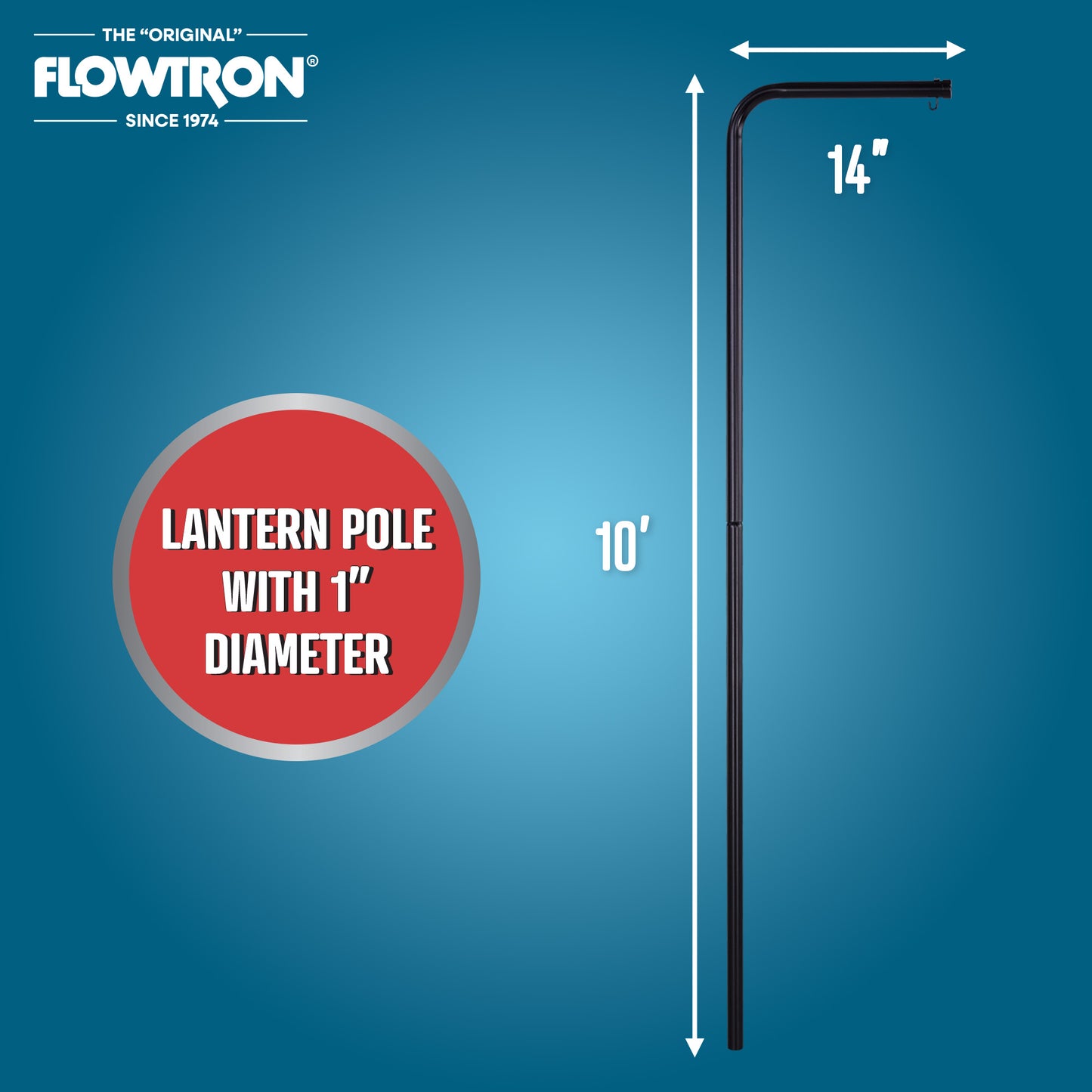 Flowtron SP-200 Security Lantern Pole for Outdoor Bug Zappers