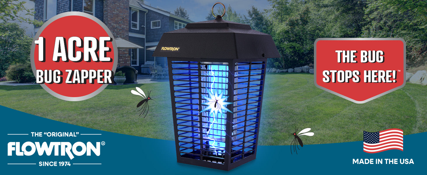 Ees Zapper Reliable Bug Zapper for Outdoor Spaces | 1 Acre Coverage | Flowtron