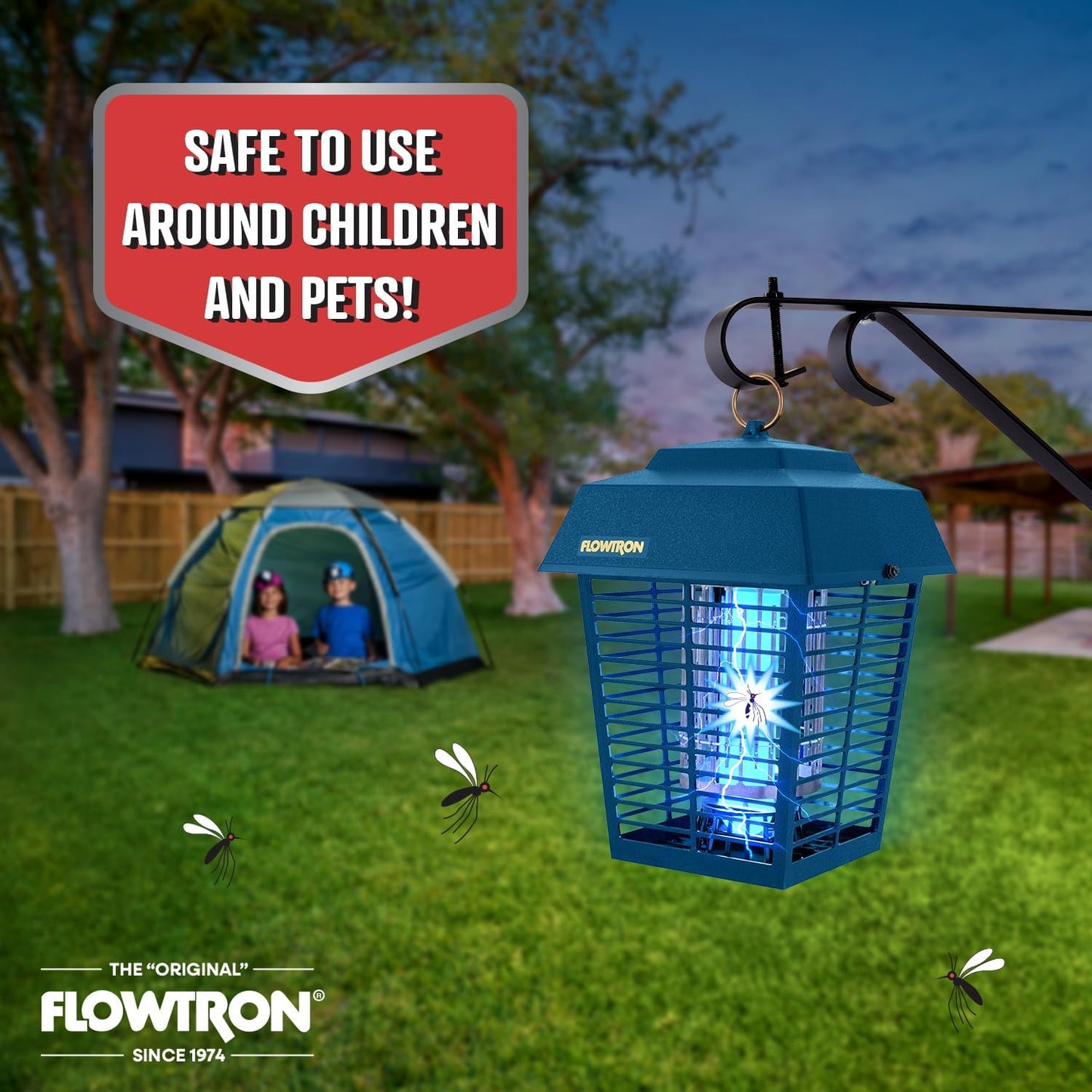Flowtron 15W Outdoor Bug Zapper, 1/2 Acre coverage 