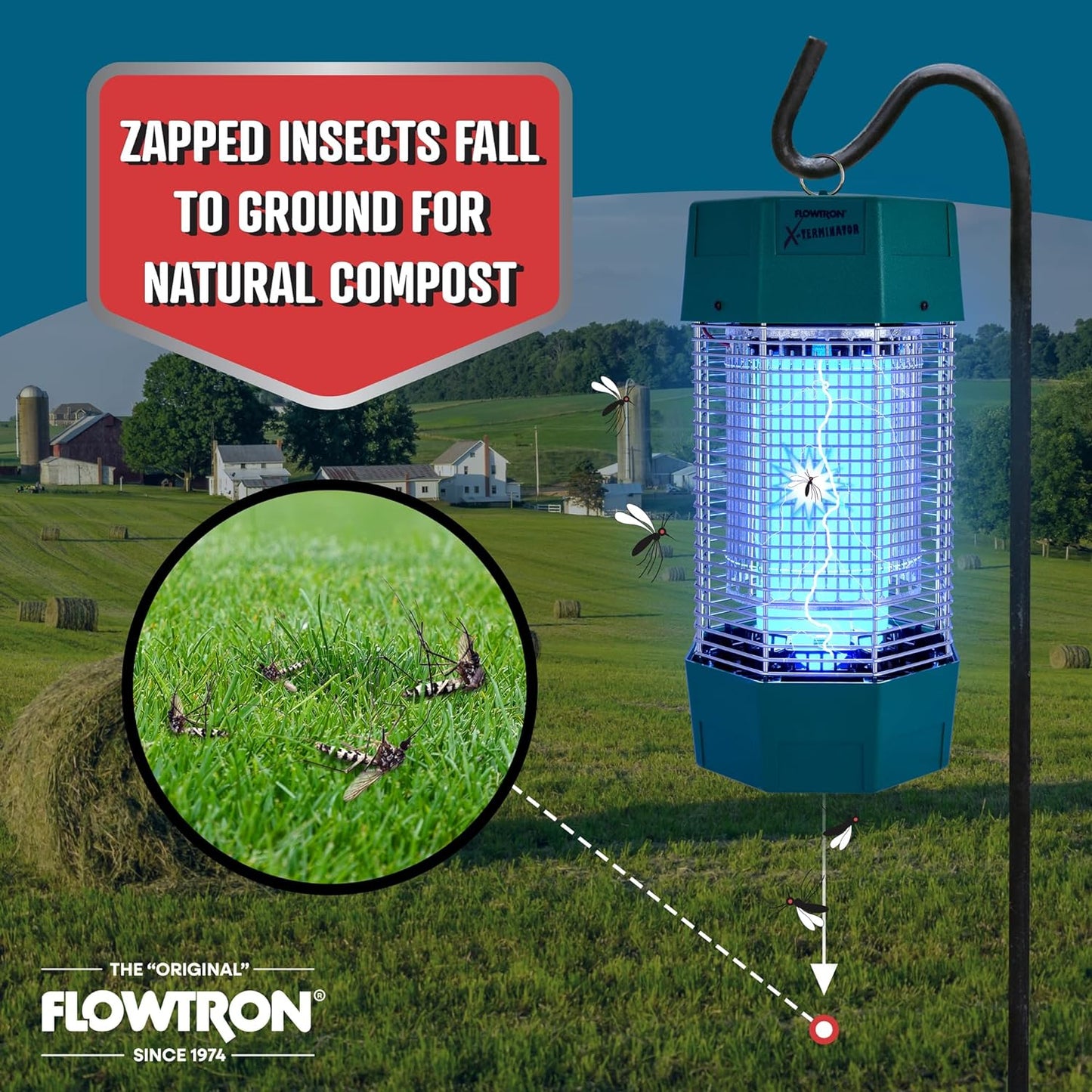 Flowtron 120W Outdoor Bug Zapper, 2 Acre coverage