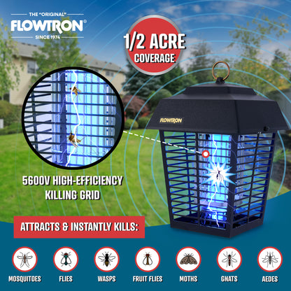 Flowtron 15W Outdoor Bug Zapper, 1/2 Acre coverage 