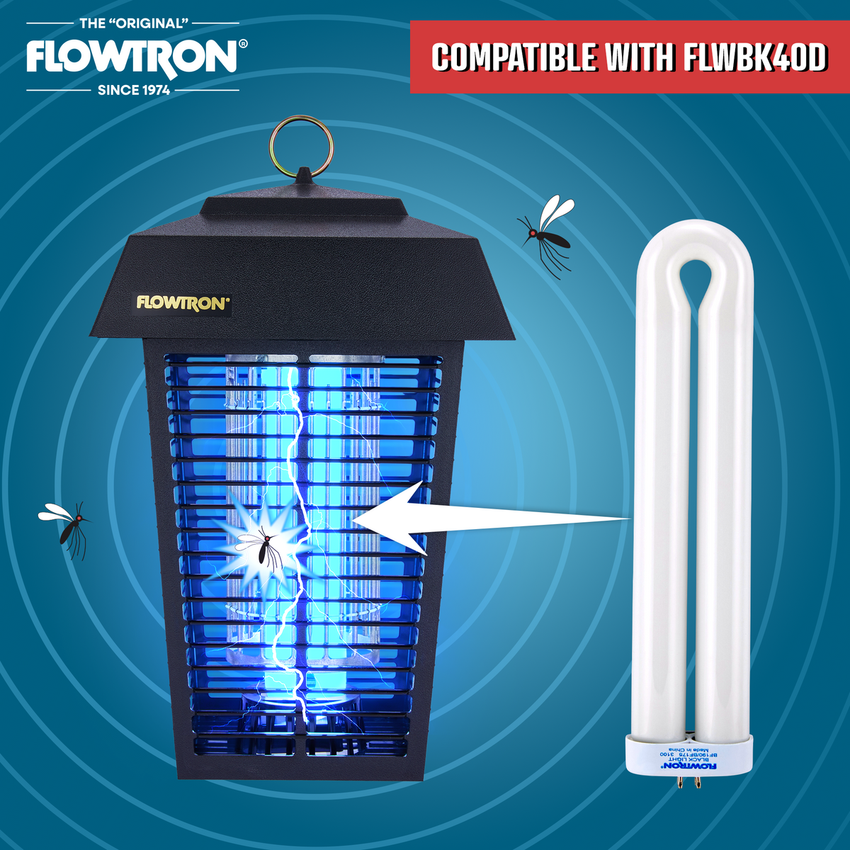 Uv Insect Light Flowtron Ultraviolet Replacement Bulb for 1 Acre Bug Zapper