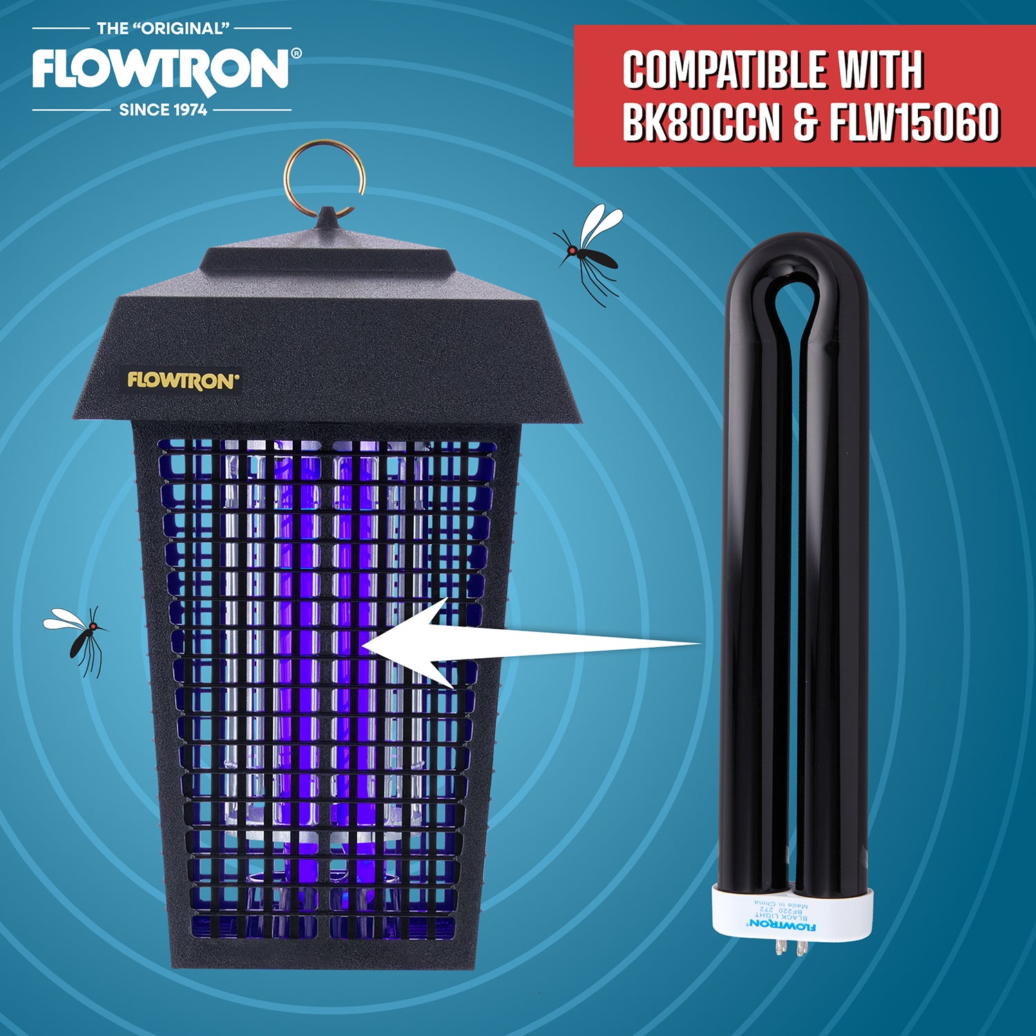 Replacement UV Bulb for Flowtron 15060 Bug Zapper