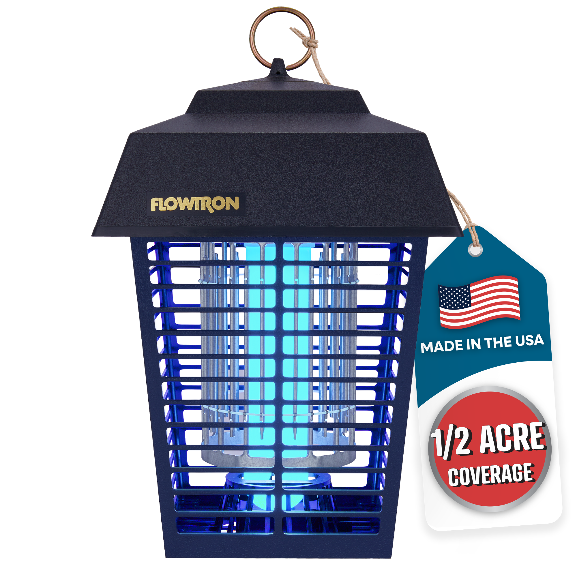 Powerful, Efficient Outdoor Bug Zapper | 1/2 Acre Coverage | Flowtron