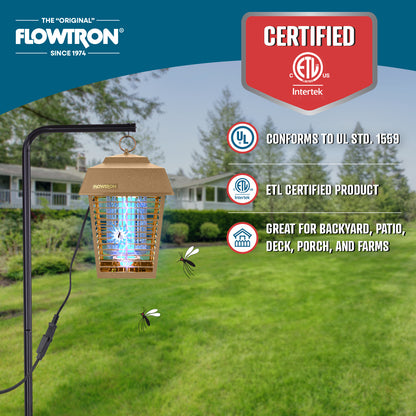 Flowtron 15W Outdoor Bug Zapper, 1/2 Acre coverage 