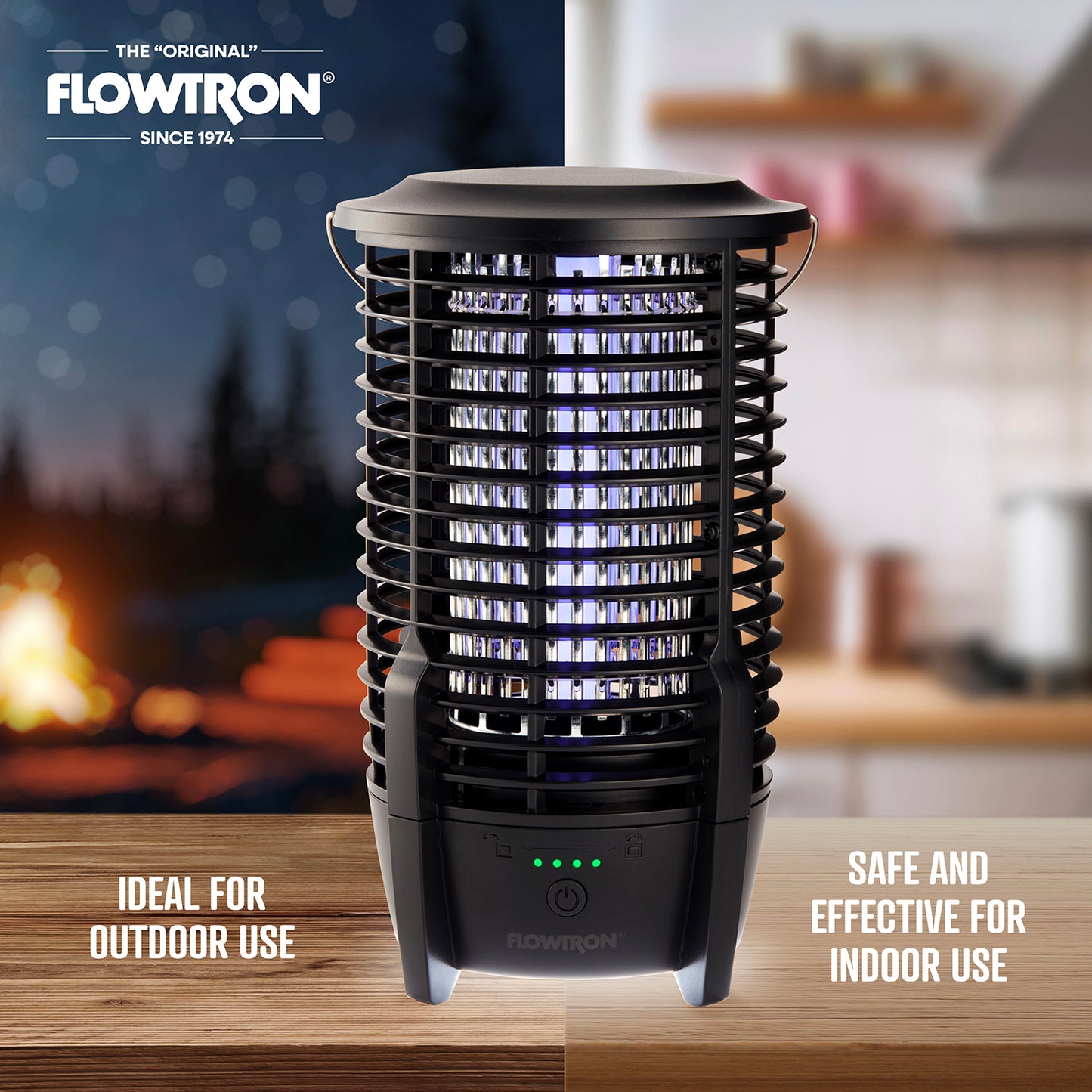 Flowtron Rechargeable Bug Zapper Lamp, 2150 sqft Coverage