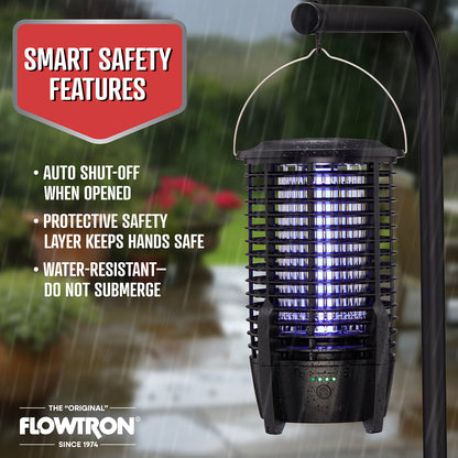 Flowtron Rechargeable Bug Zapper Lamp, 2150 sqft Coverage