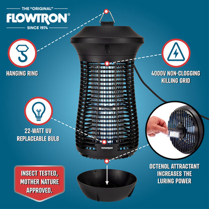Flowtron Outdoor Bug Zapper, 3/4 acre coverage