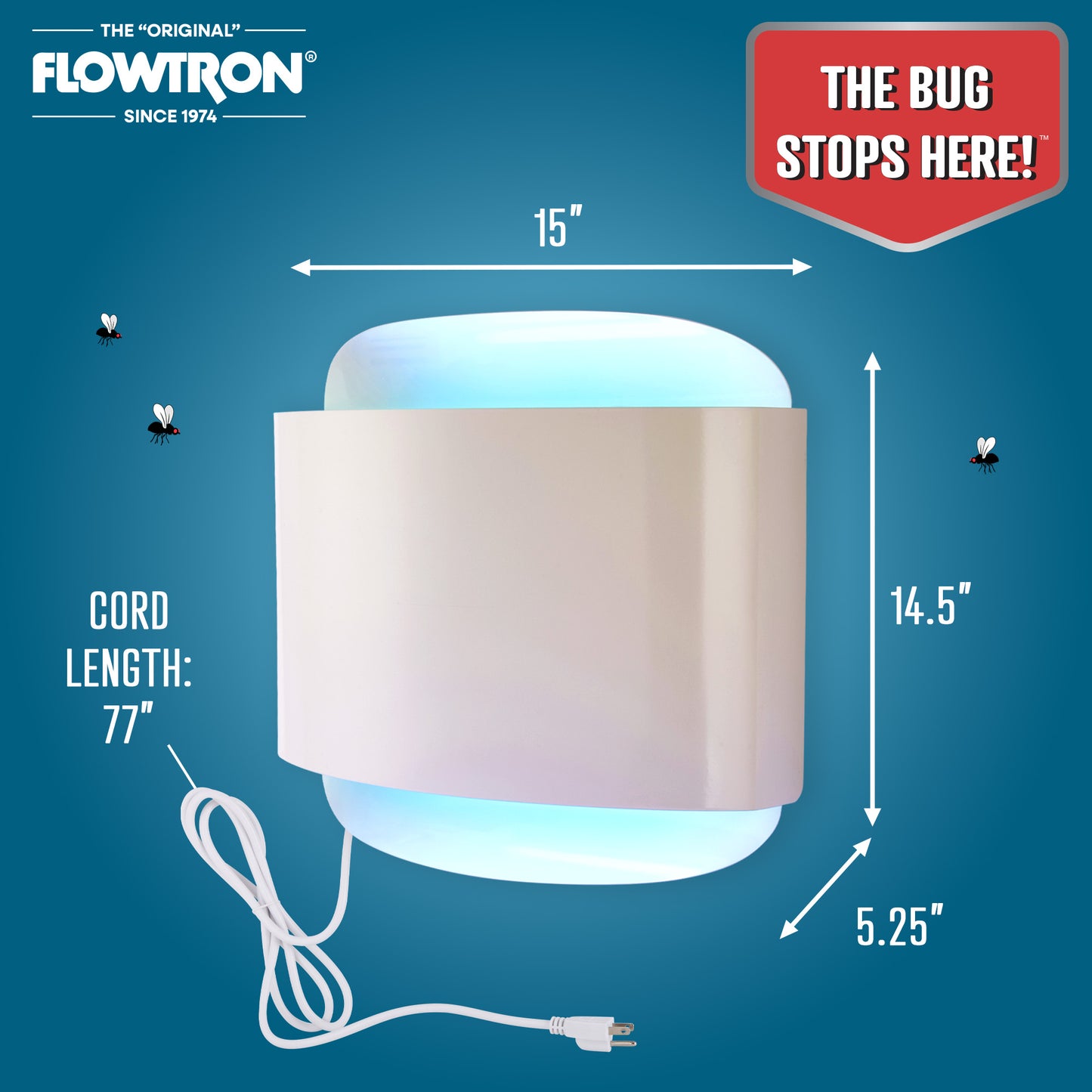 Flowtron 40W Indoor Sconce Fly Killer, 600 sq.ft coverage