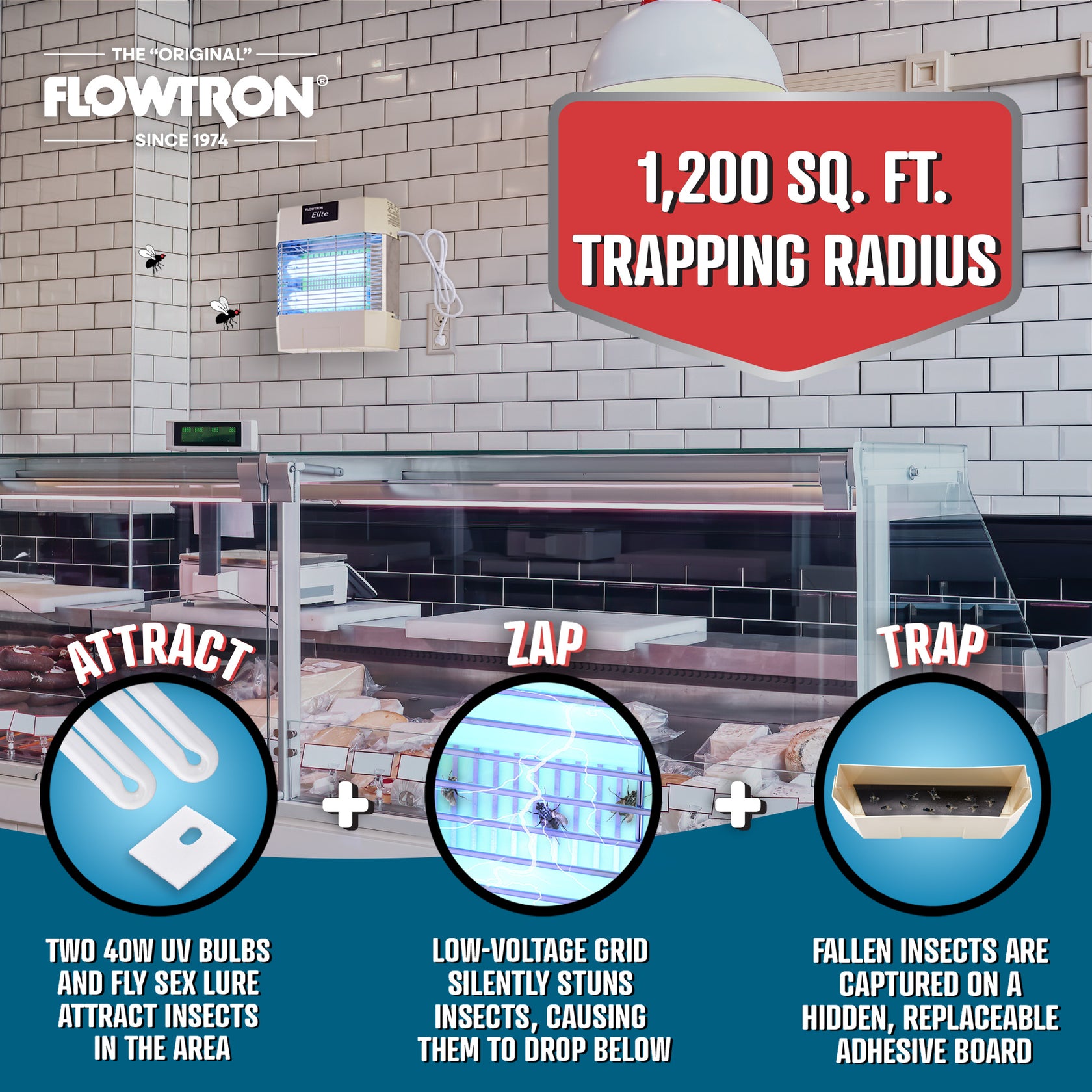 Flowtron 80W Stun Unit | Commercial-Grade Indoor Fly Killer