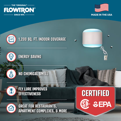 Flowtron 80W Indoor Sconce Fly Killer, 1200 sq.ft coverage