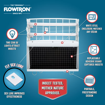 Flowtron 30W Portable Indoor Fly Killer, 500 sq.ft coverage