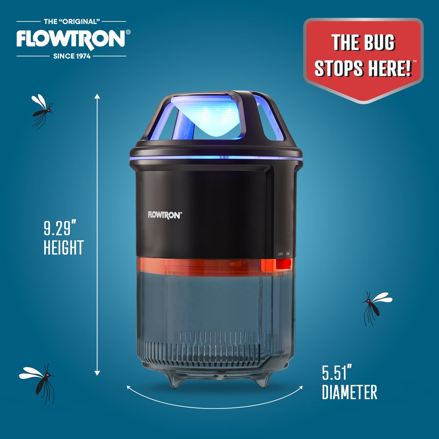 Flowtron Indoor Bug Trap, 860 sqft coverage