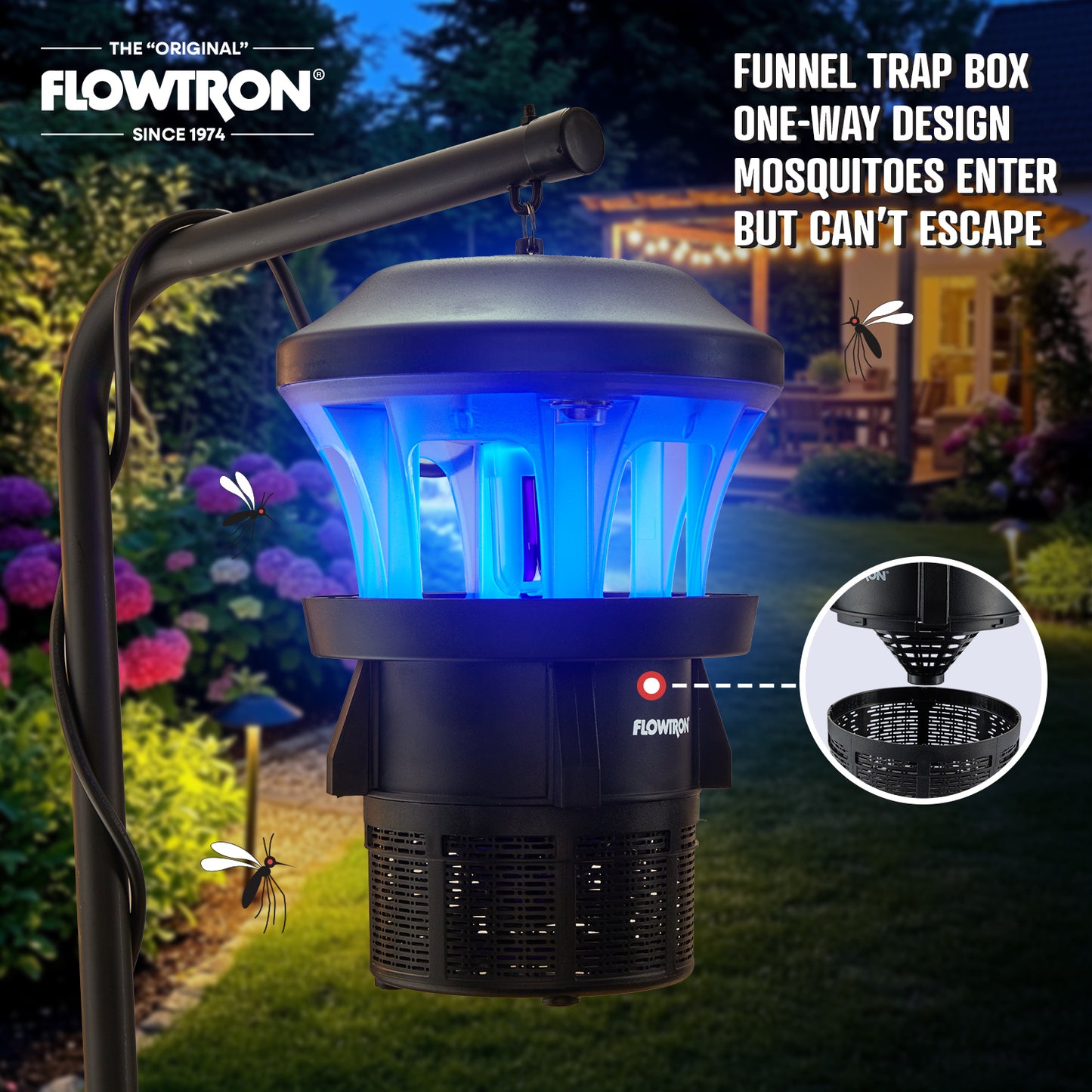 Flowtron Outdoor Bug Trap, 1/2 acre coverage