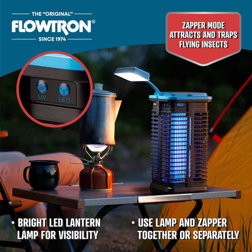 Flowtron Solar Bug Zapper, 530 sqft coverage