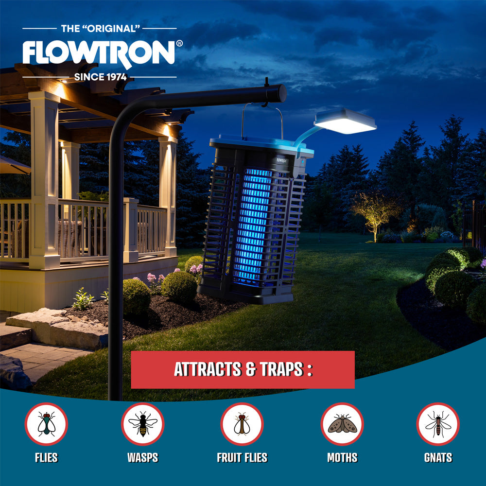 Flowtron Solar Bug Zapper, 530 sqft coverage