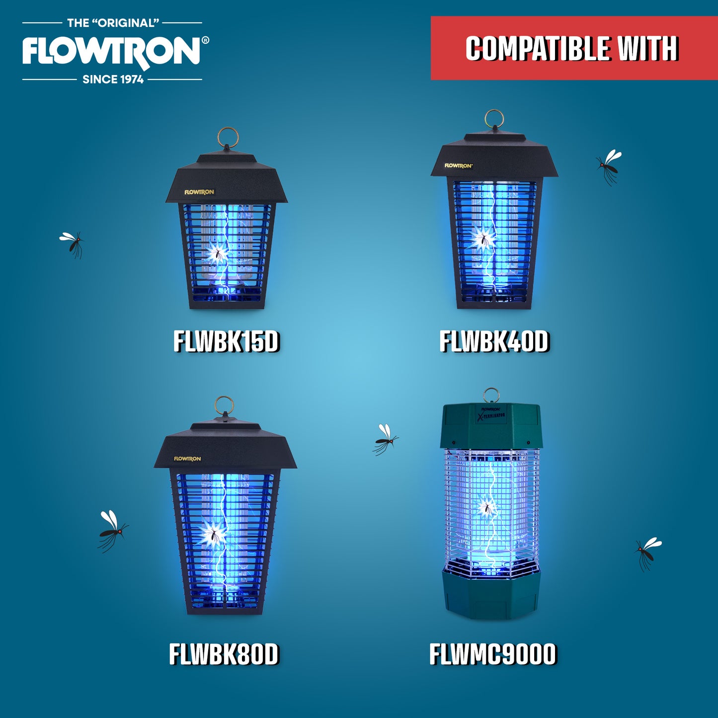 Flowtron SP-200 Security Lantern Pole for Outdoor Bug Zappers 