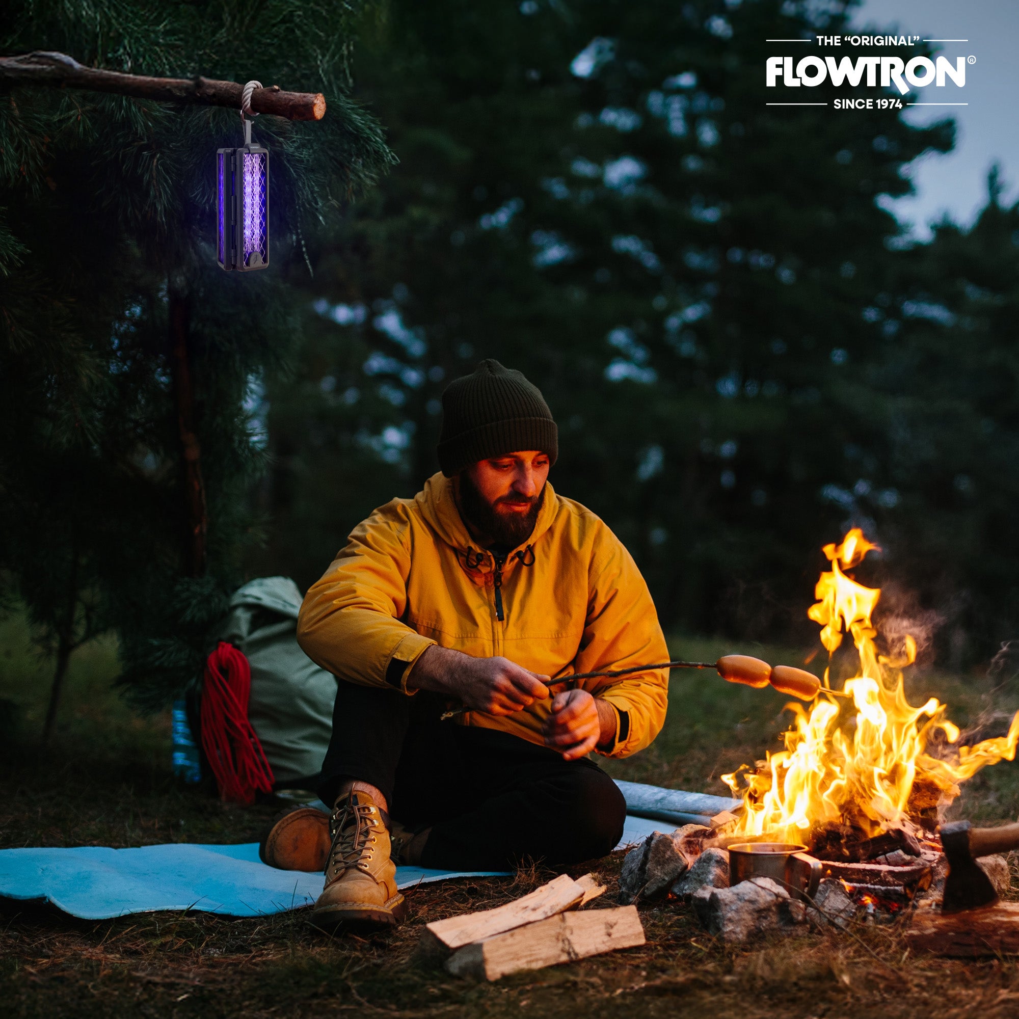 Tri-Fold Bug Zapper Racket – Portable & Powerful | Flowtron